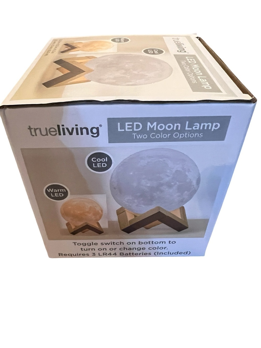trueliving LED Moon Lamp - White & Warm Amber Light